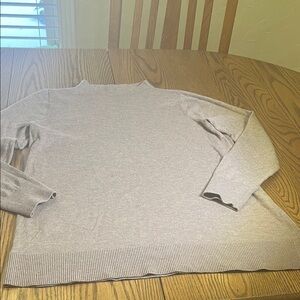 LOFT HeatherLight Brown Knit Top